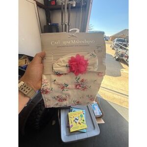 Catherine Malandrino Swaddle Blanket and Headband Set